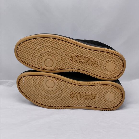 Levi's Drive Lo Mens Sneakers Size 11.5 Black Gum Sole Low Top Lace Up Casual - Picture 10 of 10